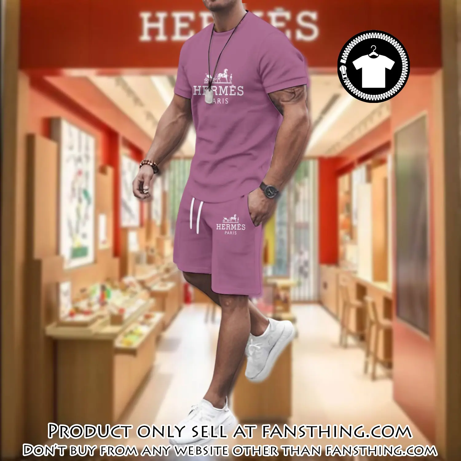 Hermes combo unisex tshirt & short limited luxury outfit cts1104 fst5901629